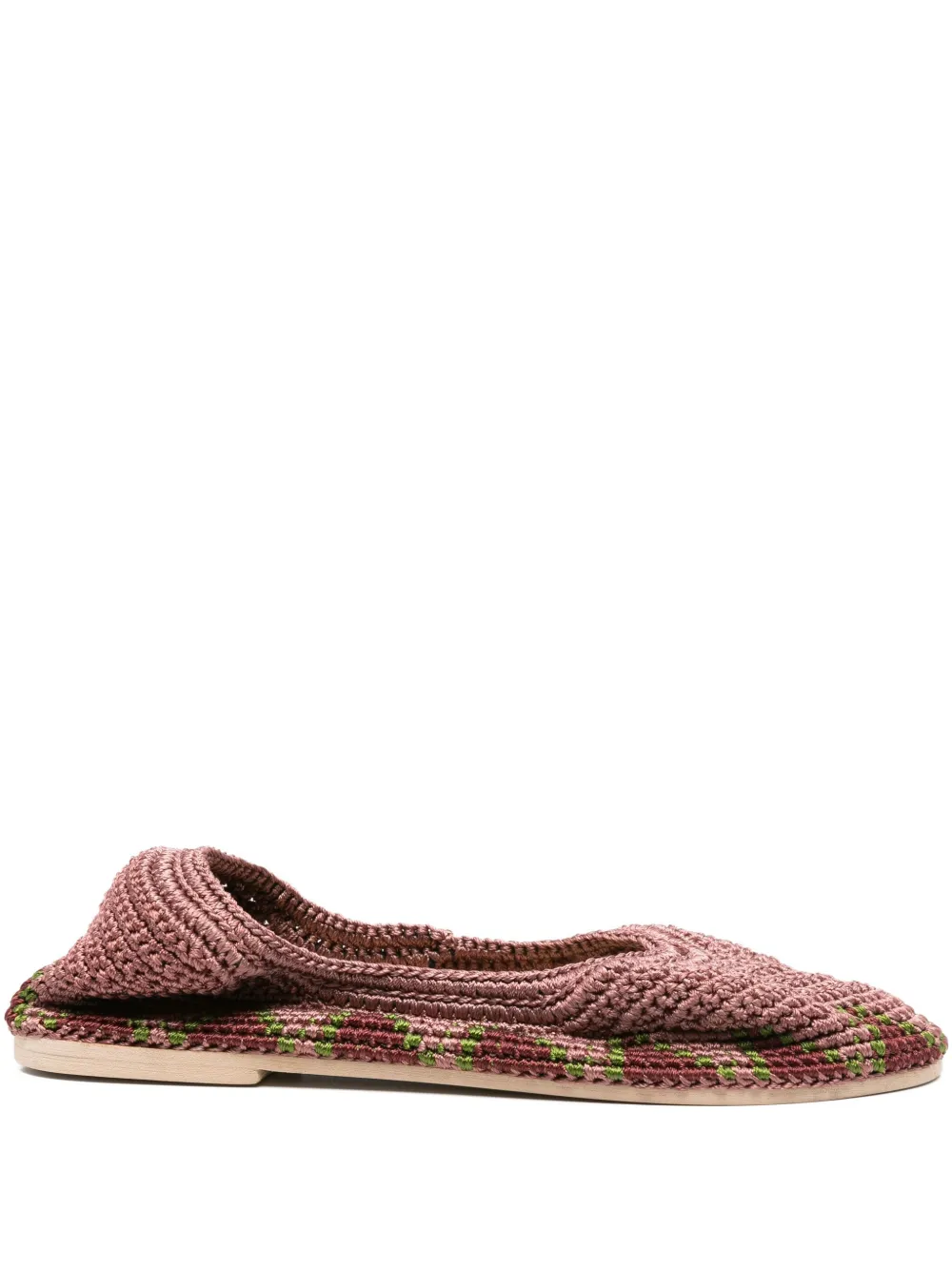 Балетки в технике кроше SLO_HAND_MADE, розовый