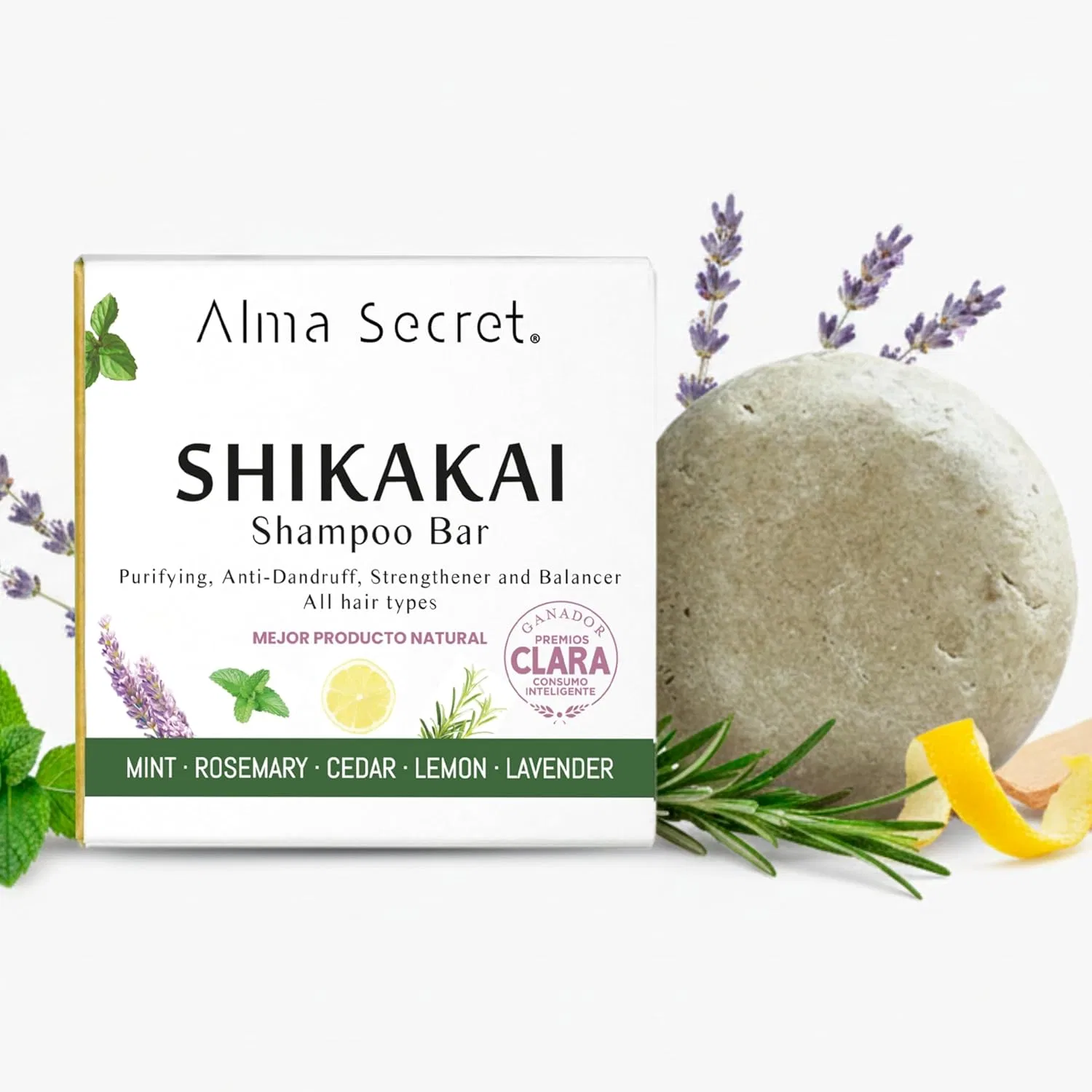Твердый шампунь «Shikakai» 85 г Alma Secret