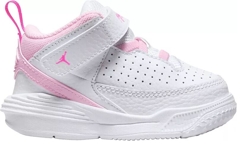 

Баскетбольные кроссовки Jordan Toddler Max Aura 5, белый/розовый
