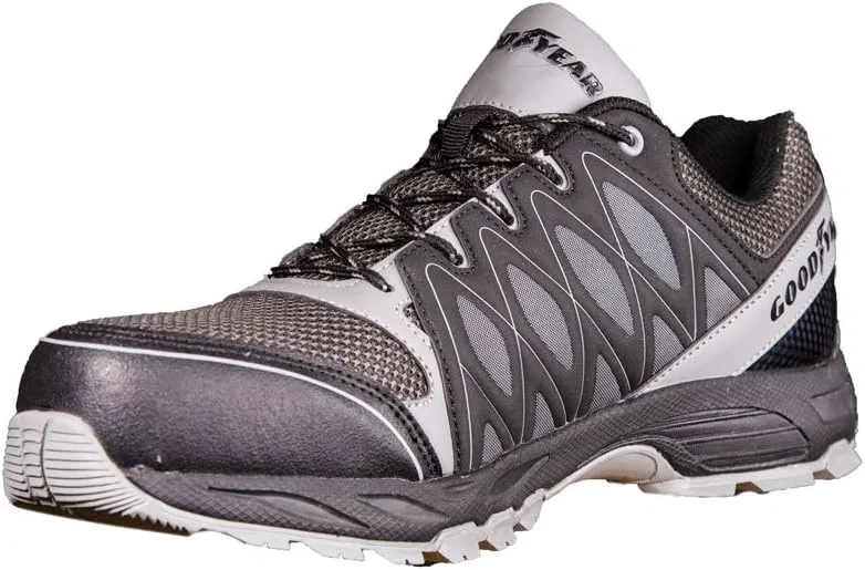 Кроссовки Goodyear S1P SRA HRO Metal Free Work Safety Trainer for Men, Grey Black