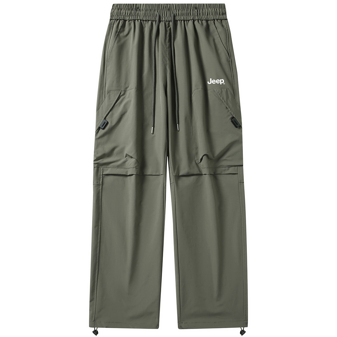 

Повседневные брюки Unisex утепленные с флисовой подкладкой прямого кроя Jeep, army зеленый (lightweight summer version)