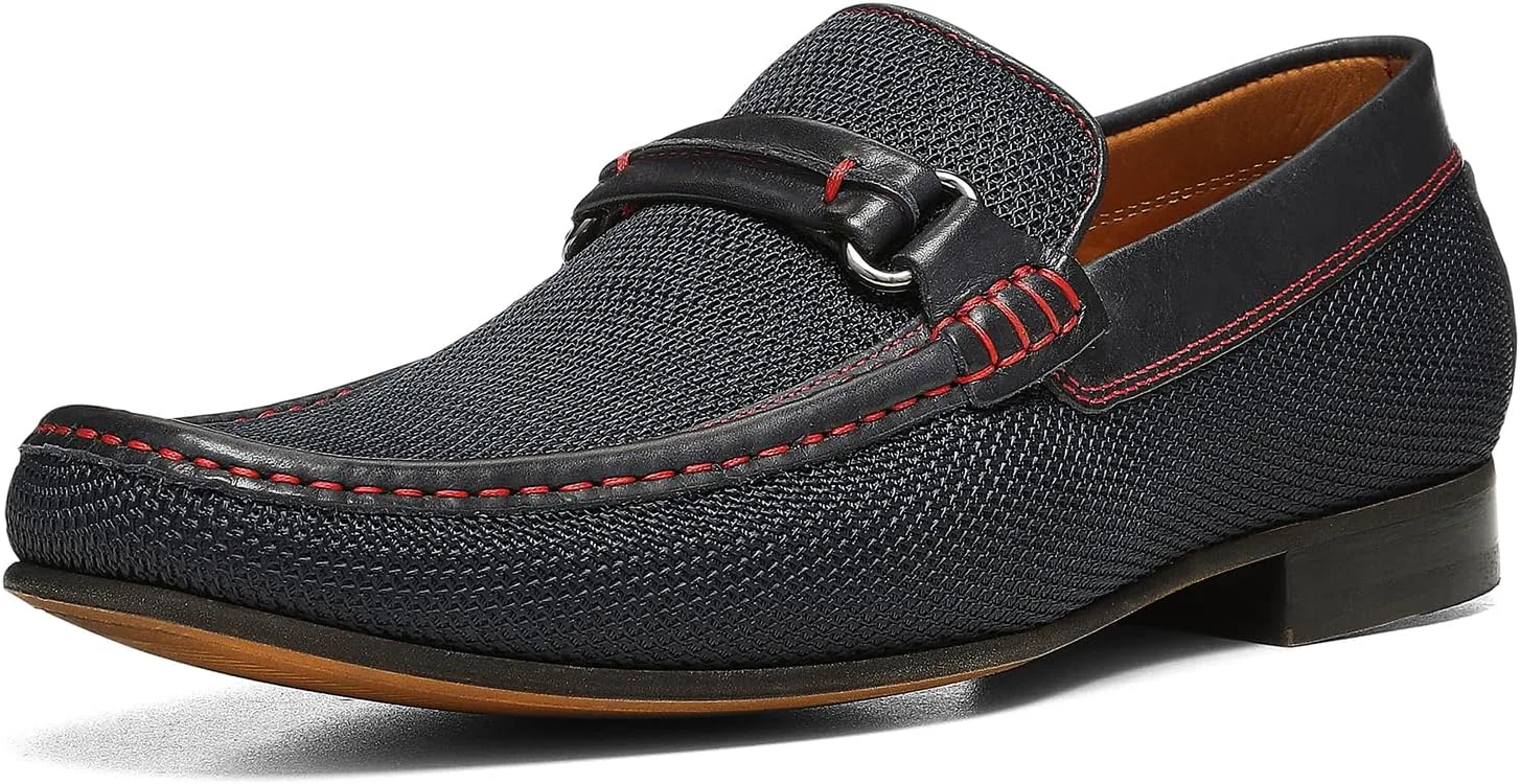 

Мужские лоферы Donald Pliner Donnie с эластичной вставкой - каблук «стопка» - классические праздничные лоферы для мужчин, стелька из пены с эффектом памяти, обувь без шнурков для мужчин, удобная праздничная обувь Donald J Pliner, темно-синий