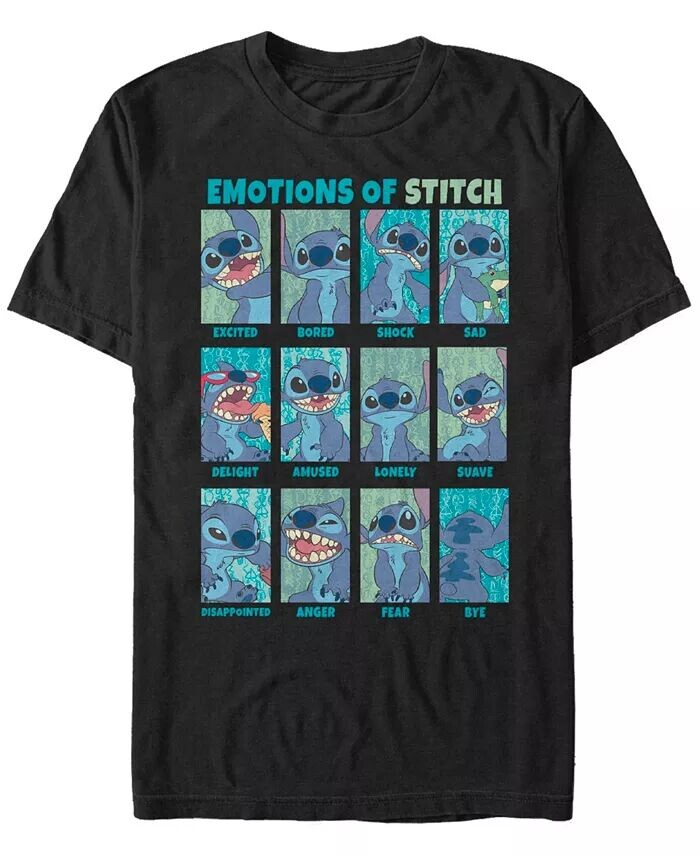 

Мужская футболка Stitch Emotion с коротким рукавом Fifth Sun, черный