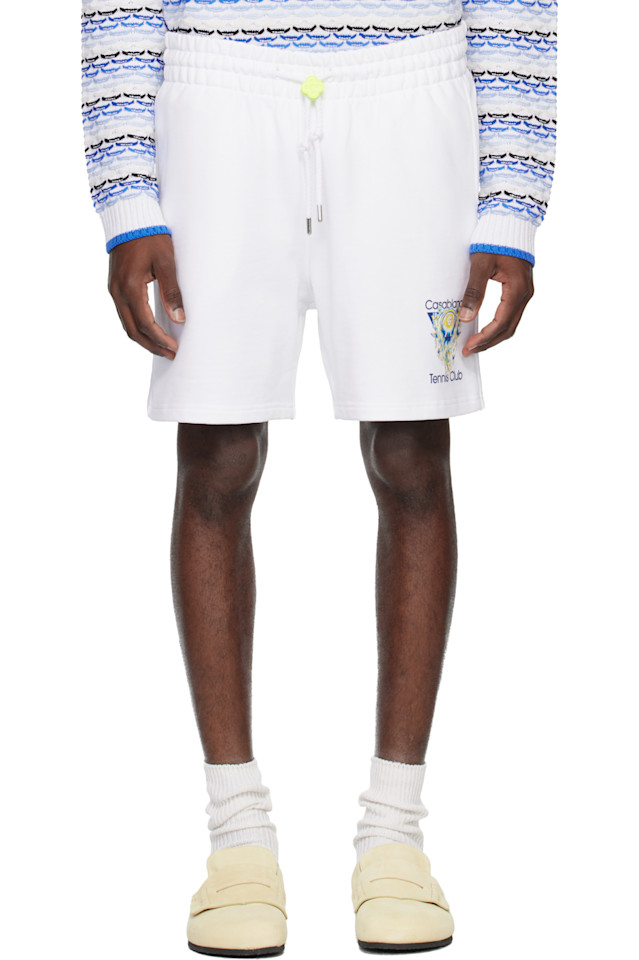 

Спортивные шорты с символикой теннисного клуба Casablanca, белый