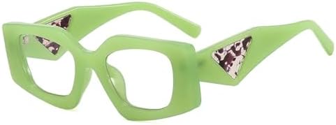 

Популярные модные солнцезащитные очки Polygon для женщин, ретро-очки с гелевой оправой, защита от УФ-излучения UV400, для мужчин – прозрачная оправа MTZJH, Green Clear