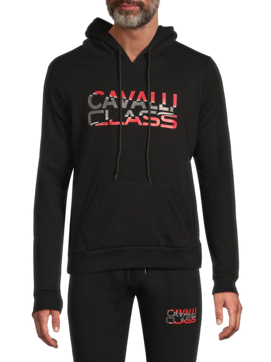 

Толстовка с логотипом Cavalli Class by Roberto Cavalli, черный