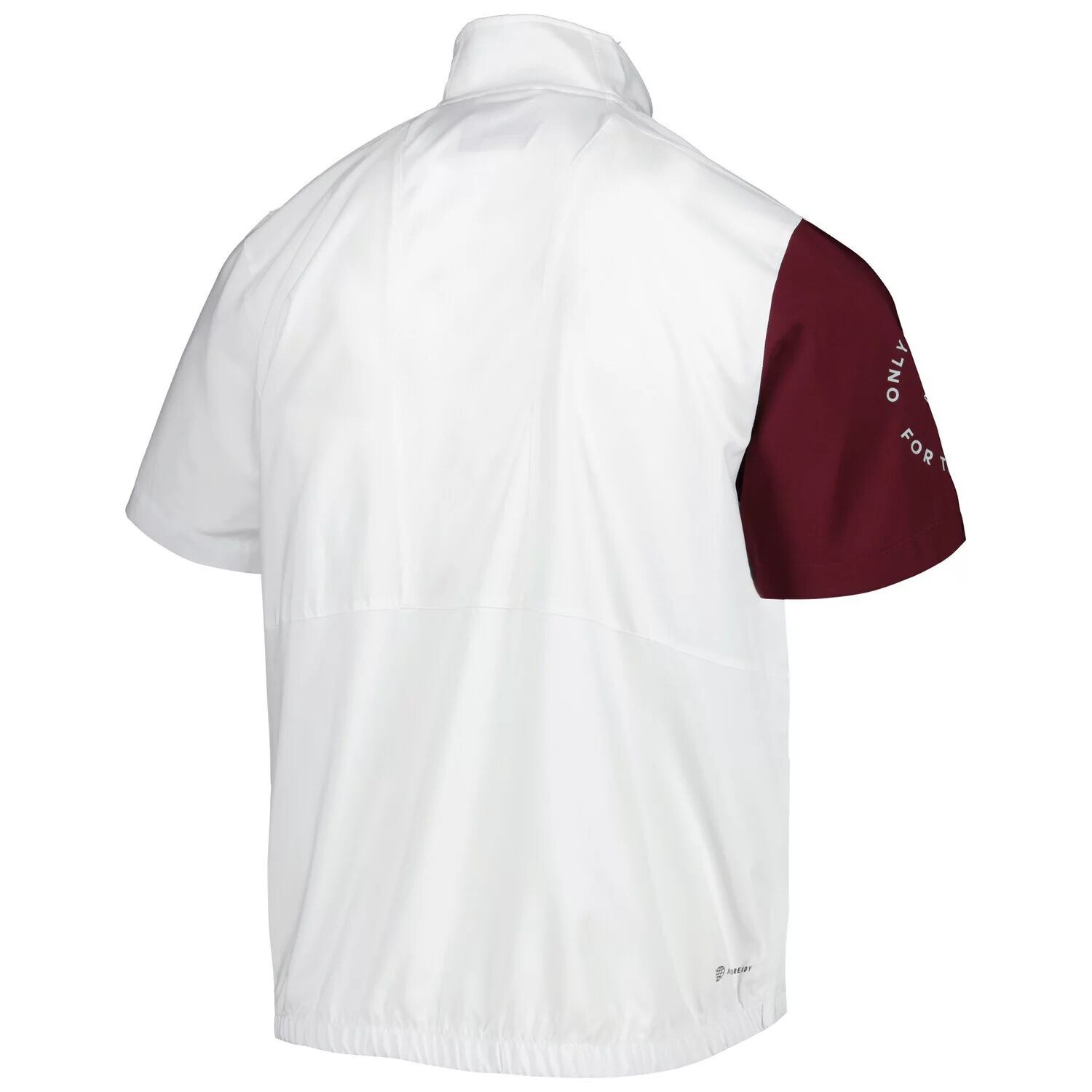 Мужская белая куртка на молнии Texas A&M Aggies M STM AEROREADY белого цвета adidas — фото 3