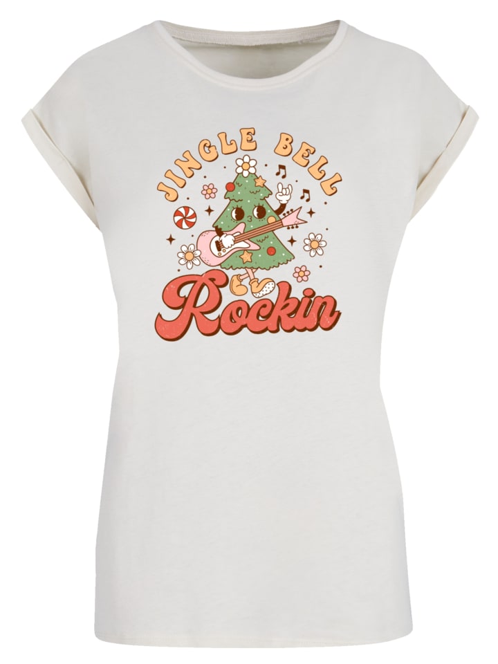 

Футболка Jingle Bell Rockin Christmas в цвете Whitesand F4NT4STIC, Белый, Футболка Jingle Bell Rockin Christmas в цвете Whitesand F4NT4STIC