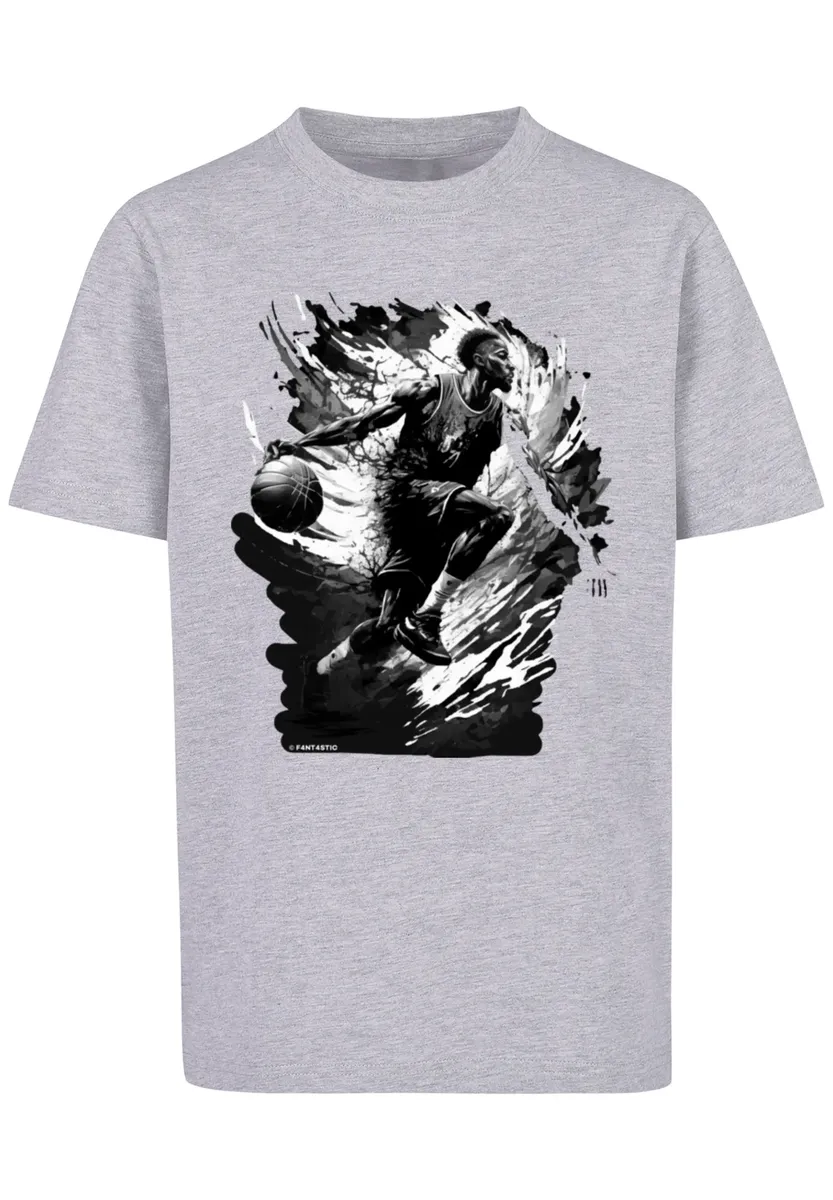 

F4NT4STIC Футболка "Basketball Splash Sport UNISEX", принт, серый
