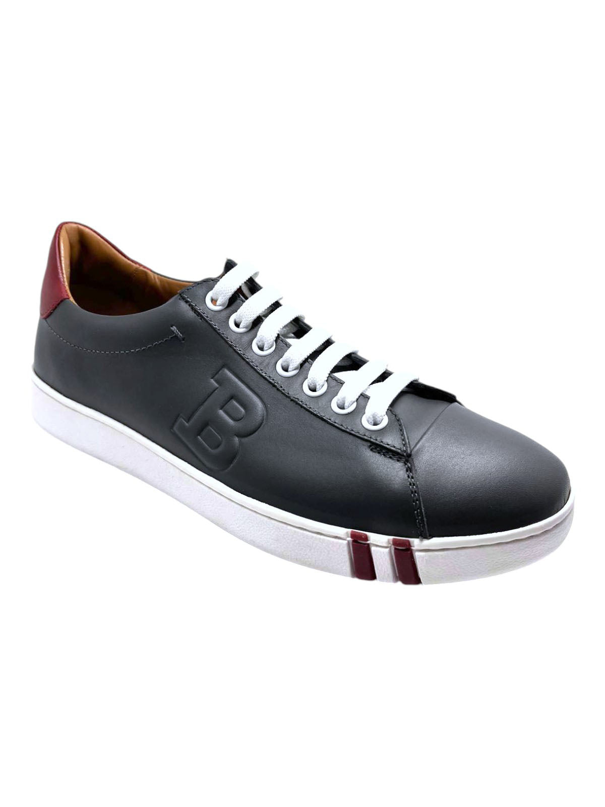 

Bally Asher 6217401 Мужские темно-серые однотонные кроссовки из телячьей кожи Размер 6.5, серый