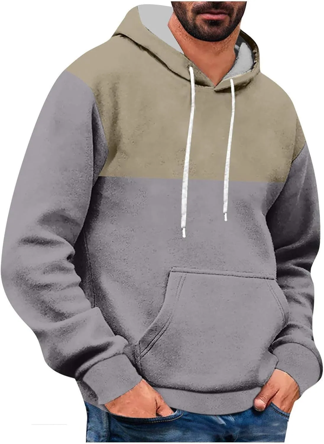 

Толстовка с капюшоном для мужчин, коричневая, на молнии, длинный рукав WWPPAION