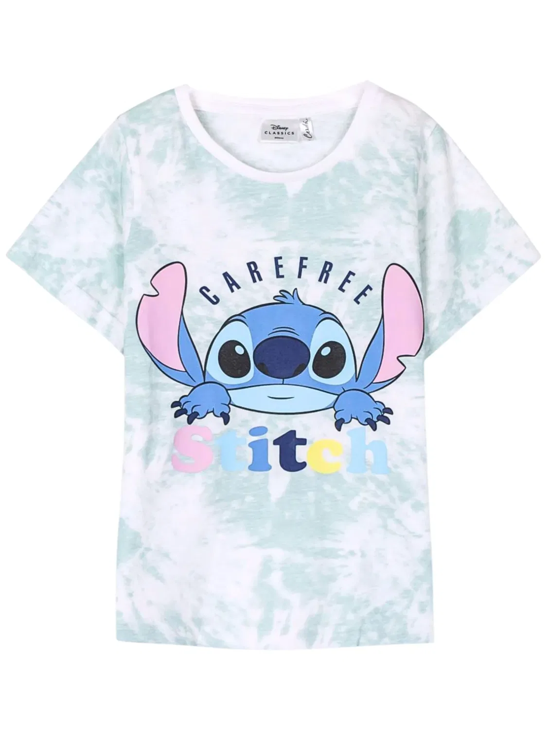 Футболка детская с принтом Stitch, Cerda, белый