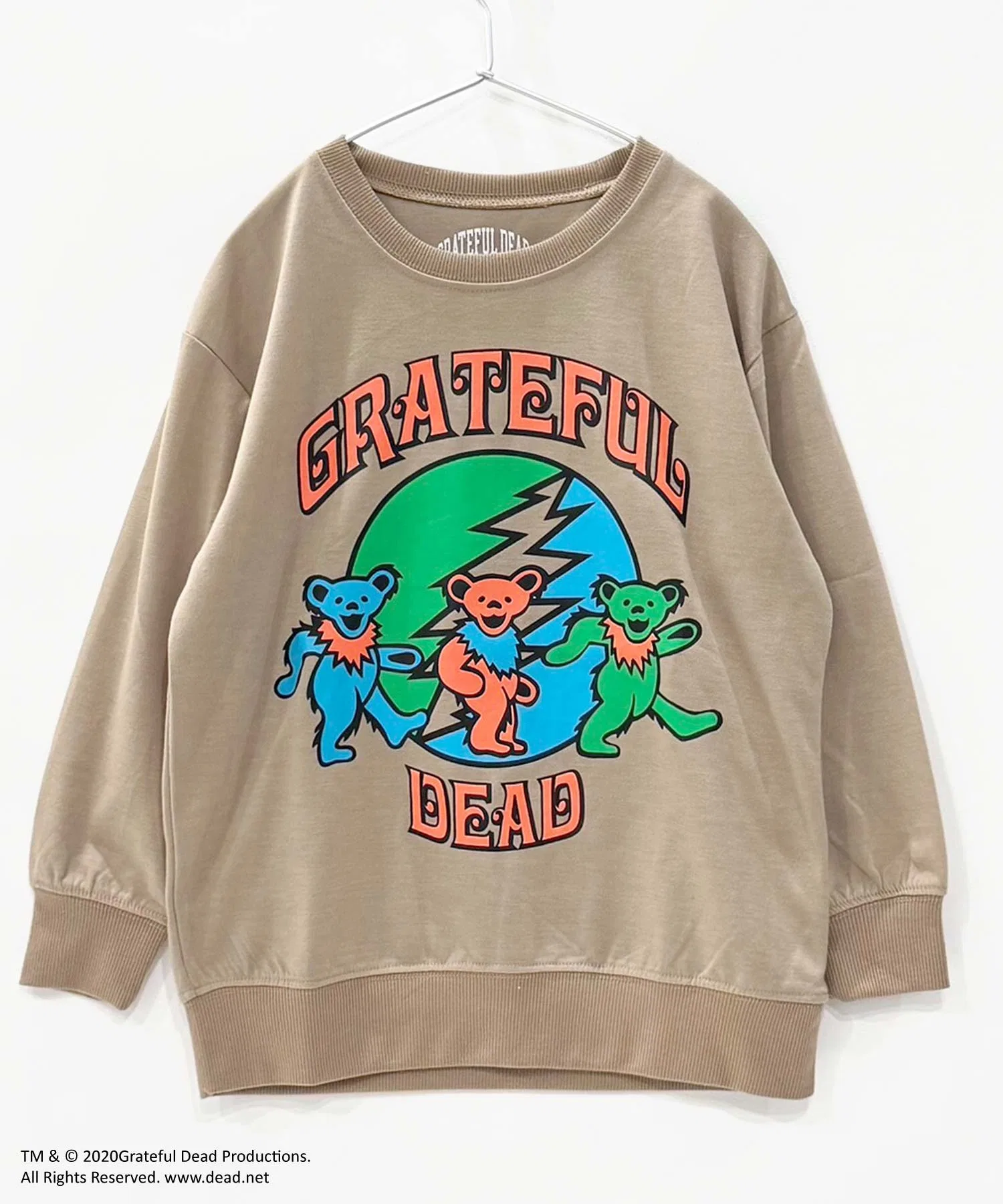 Мини-толстовка GRATEFUL DEAD с крупным принтом из французского махрового трикотажа