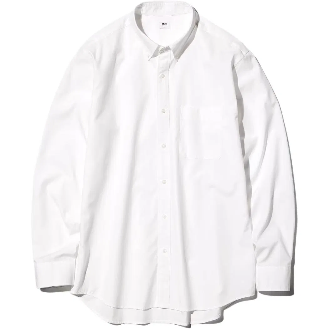 Рубашка UNIQLO белая мужская