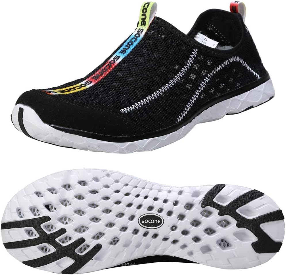 

Мужские водные кроссовки с быстрой сушкой, слив за 3 секунды и для плавания, походов, йоги Zhuanglin, черный