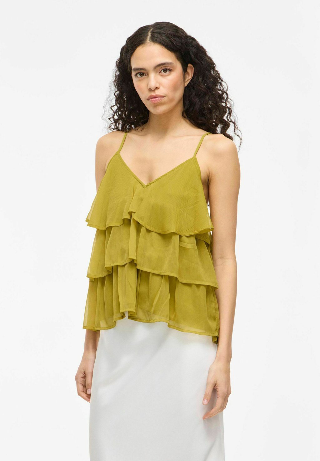 

Топ VIHARLEY RUFFLE - Blouse VILA, зеленый