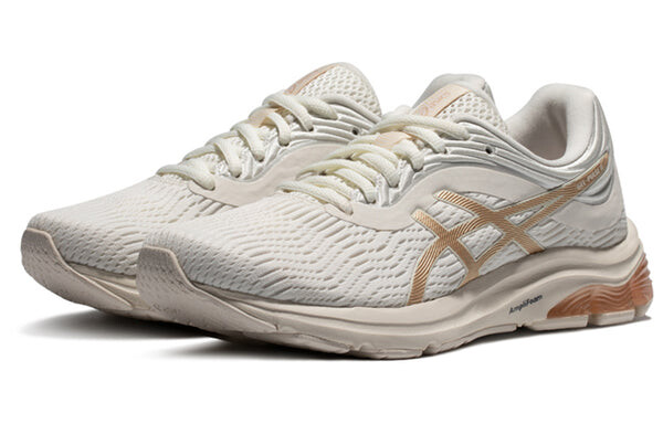 Кроссовки gel pulse 11 золотистые Asics, белый — фото 2