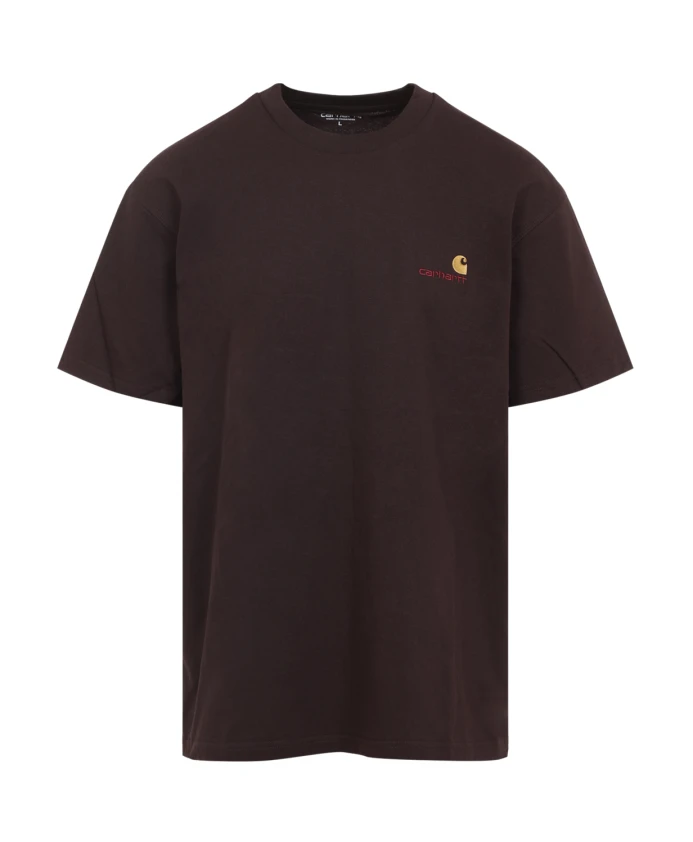 

Футболка с американским шрифтом Carhartt Wip, коричневый