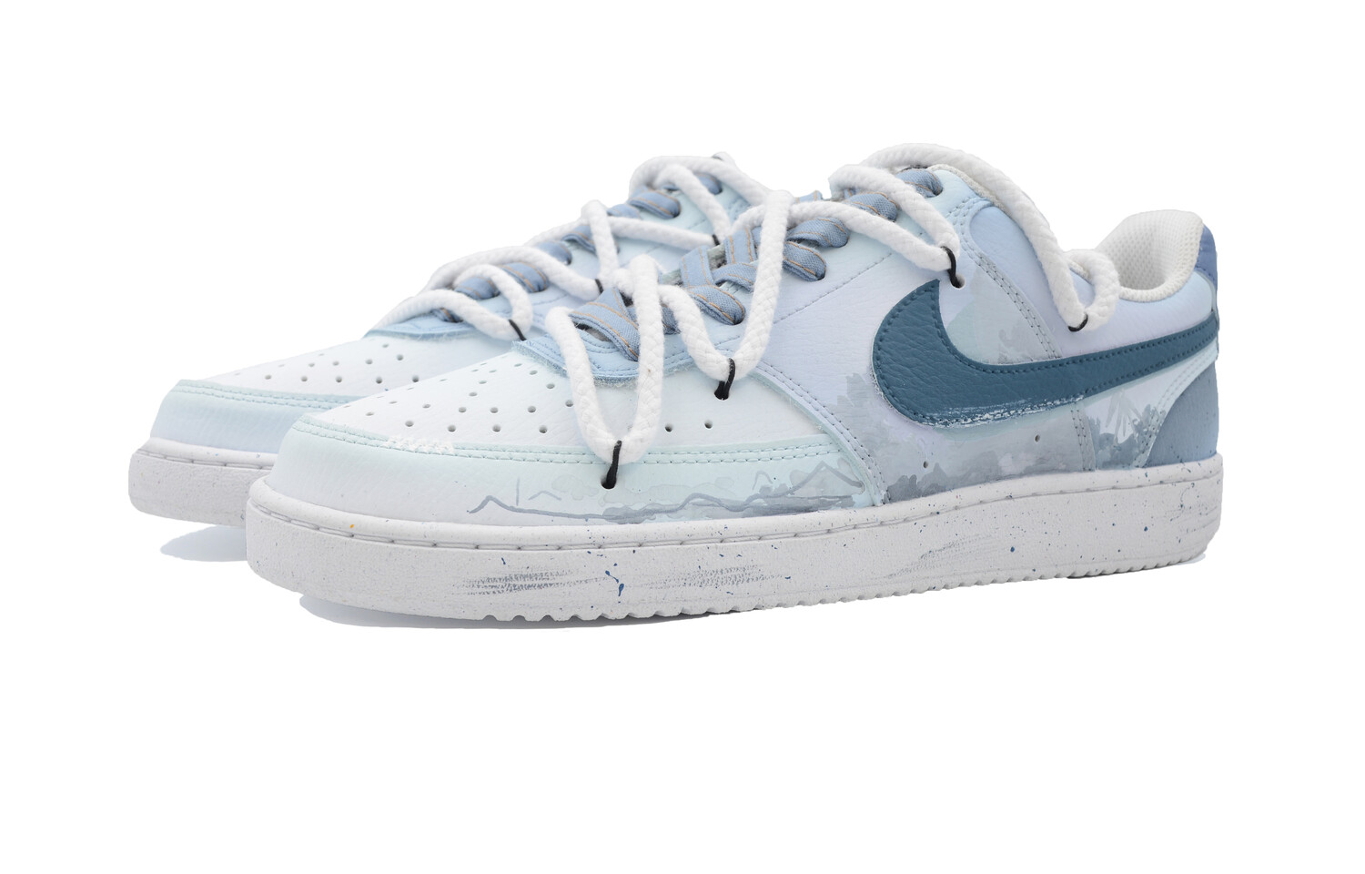 

Кроссовки Nike Court Vision 1 Skateboarding Shoes Men Low-top Navy Blue, темно-синий