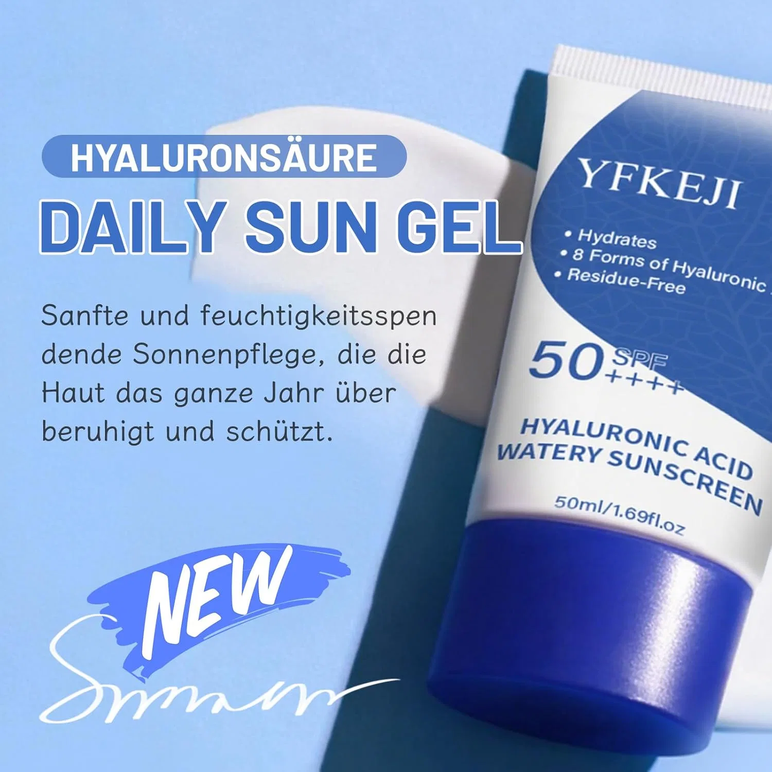 Солнцезащитный крем для лица SPF 50+, 50 мл Yfkeji — фото 4