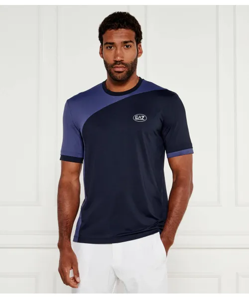 

Футболка Slim fit Ea7, синий