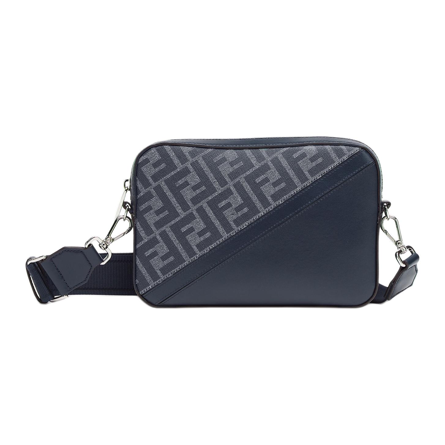 

FENDI Холщовая сумка через плечо мужская синяя