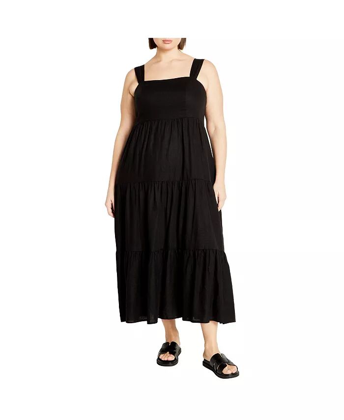 

Женское платье Livvy Maxi CITY CHIC, черный