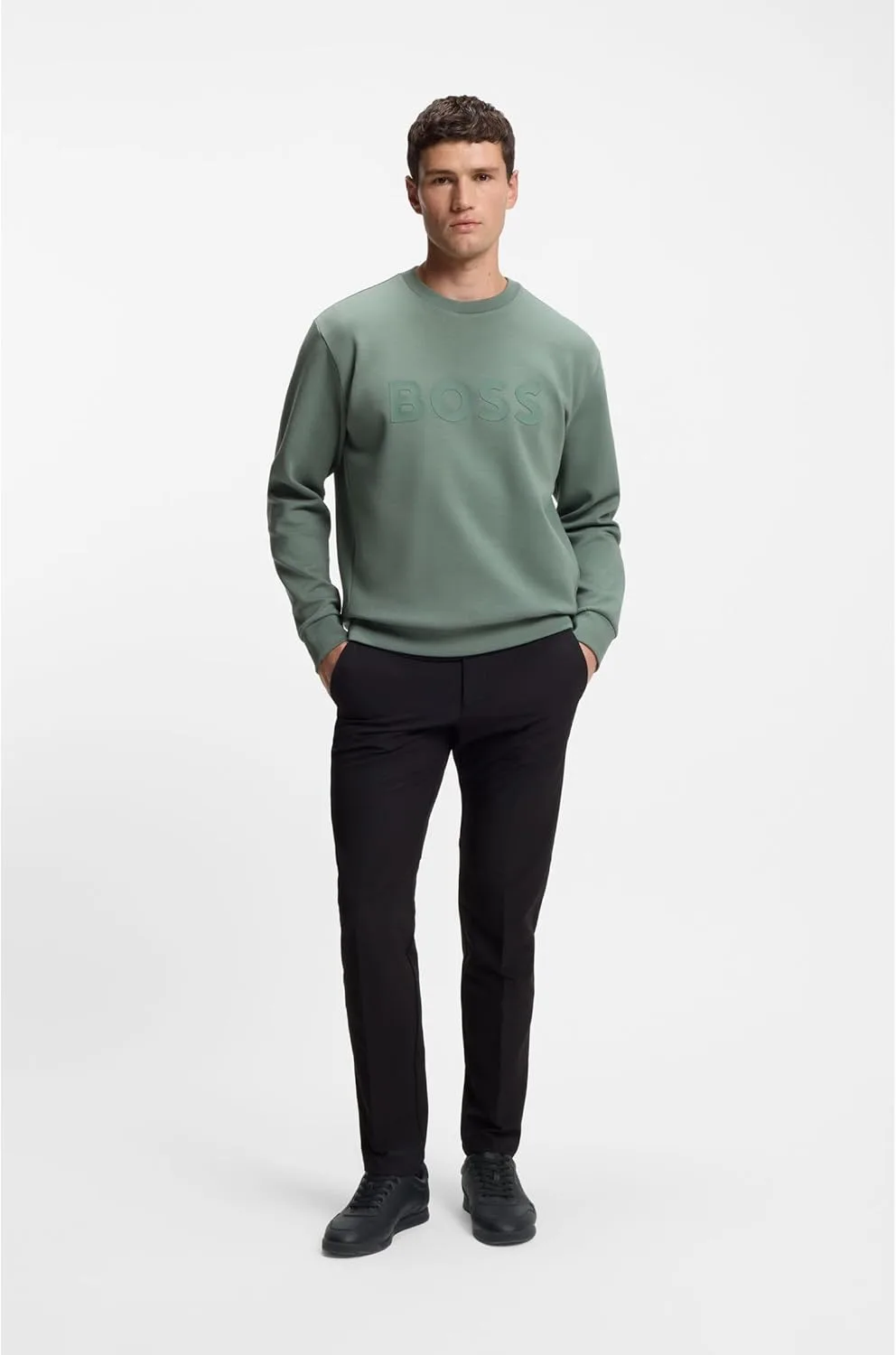 Кроссовки BOSS Herren Nitan ltpf из Наппаледера с золотыми фарбенами Branding Große — фото 2