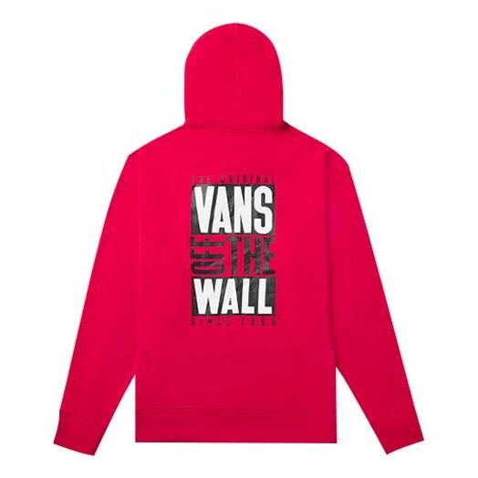 

Толстовка logo alphabet printing couple style red Vans, красный