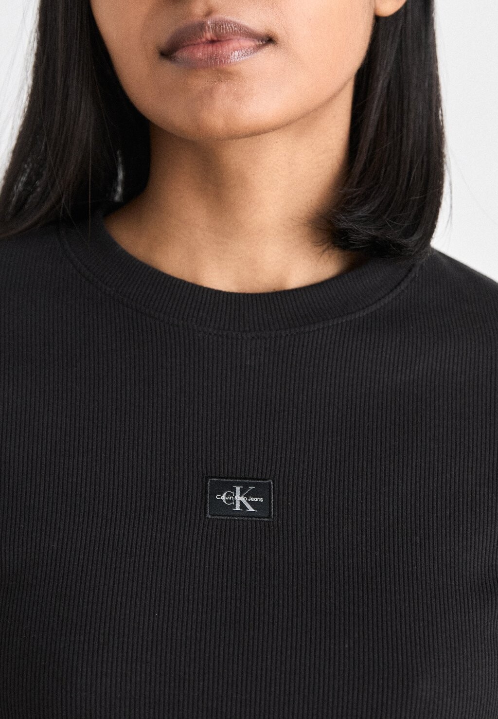 

Топ с длинными рукавами LABEL Calvin Klein Jeans, черный