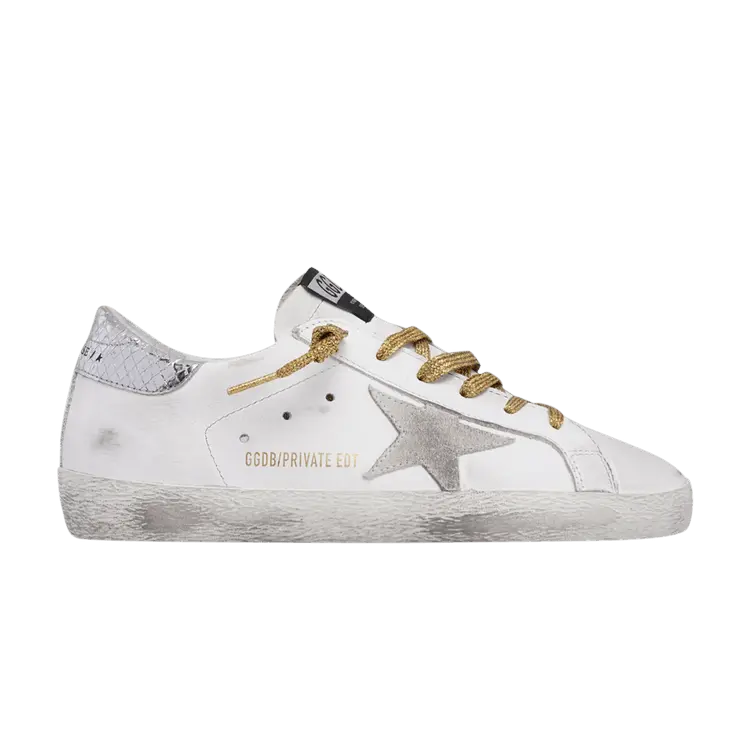 Кроссовки Golden Goose Wmns Superstar Silver Gold Mismatch, белый