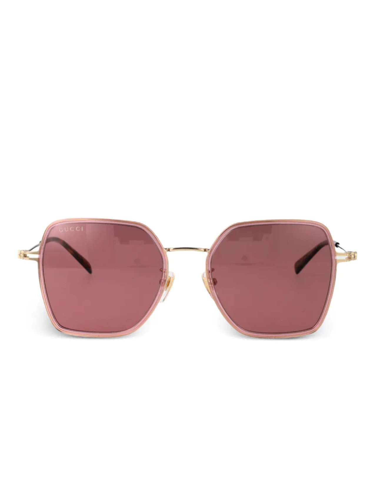 

Gucci Eyewear Interlocking G солнцезащитные очки, розовый