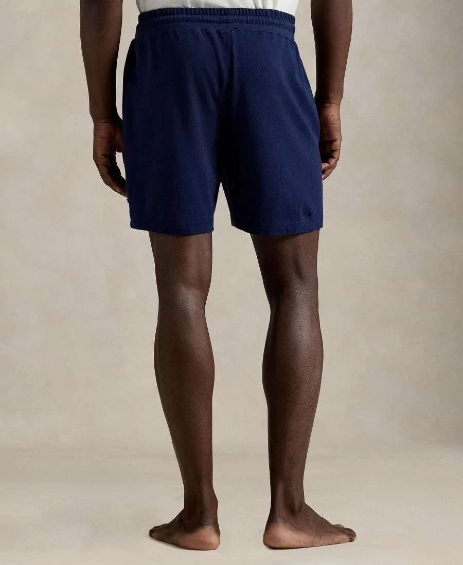 Мужские легкие сетчатые пижамные шорты Polo Ralph Lauren, Cruise Navy/Nevis Polo Player — фото 3