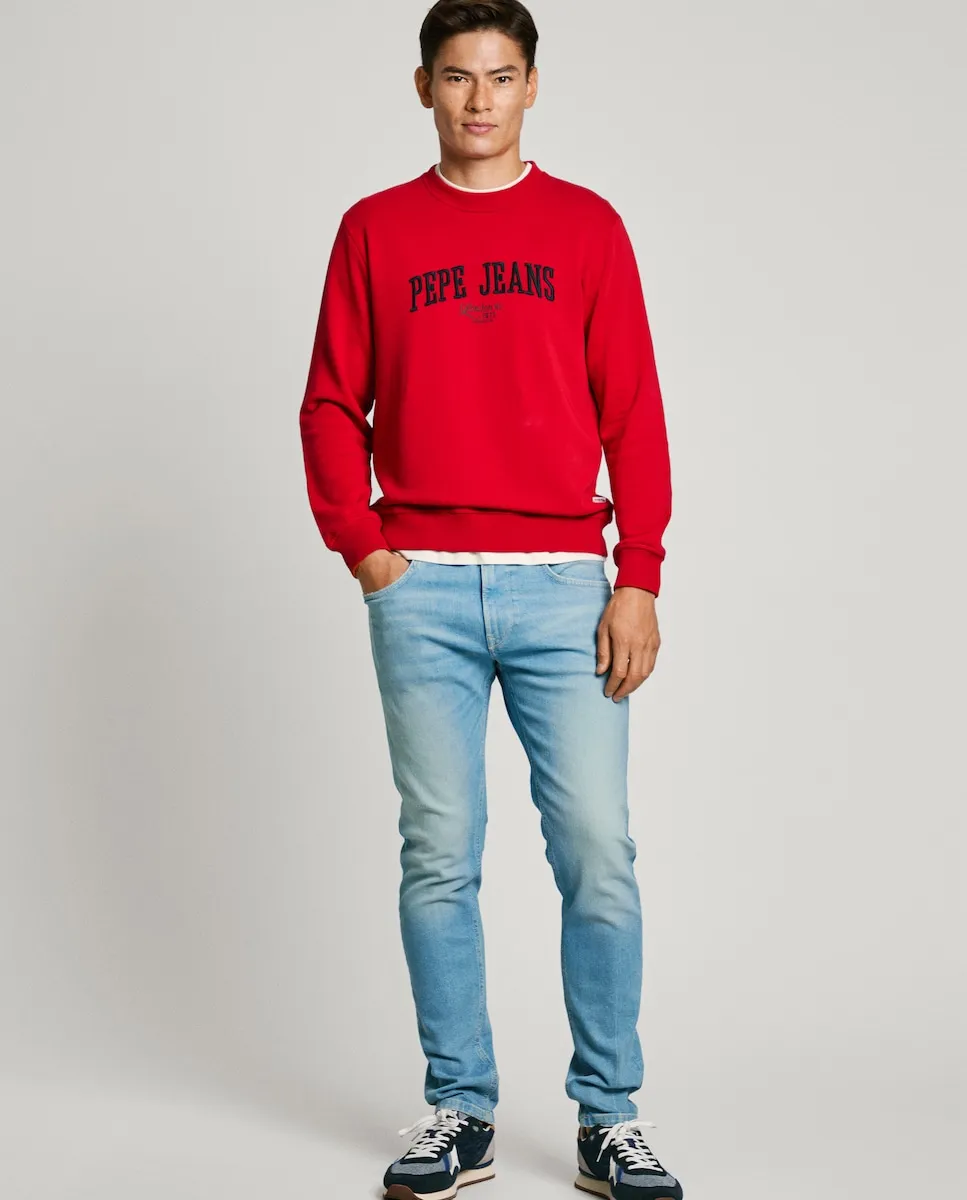 

Мужские конические джинсы Stanley с эффектом потертости Pepe Jeans, голубой