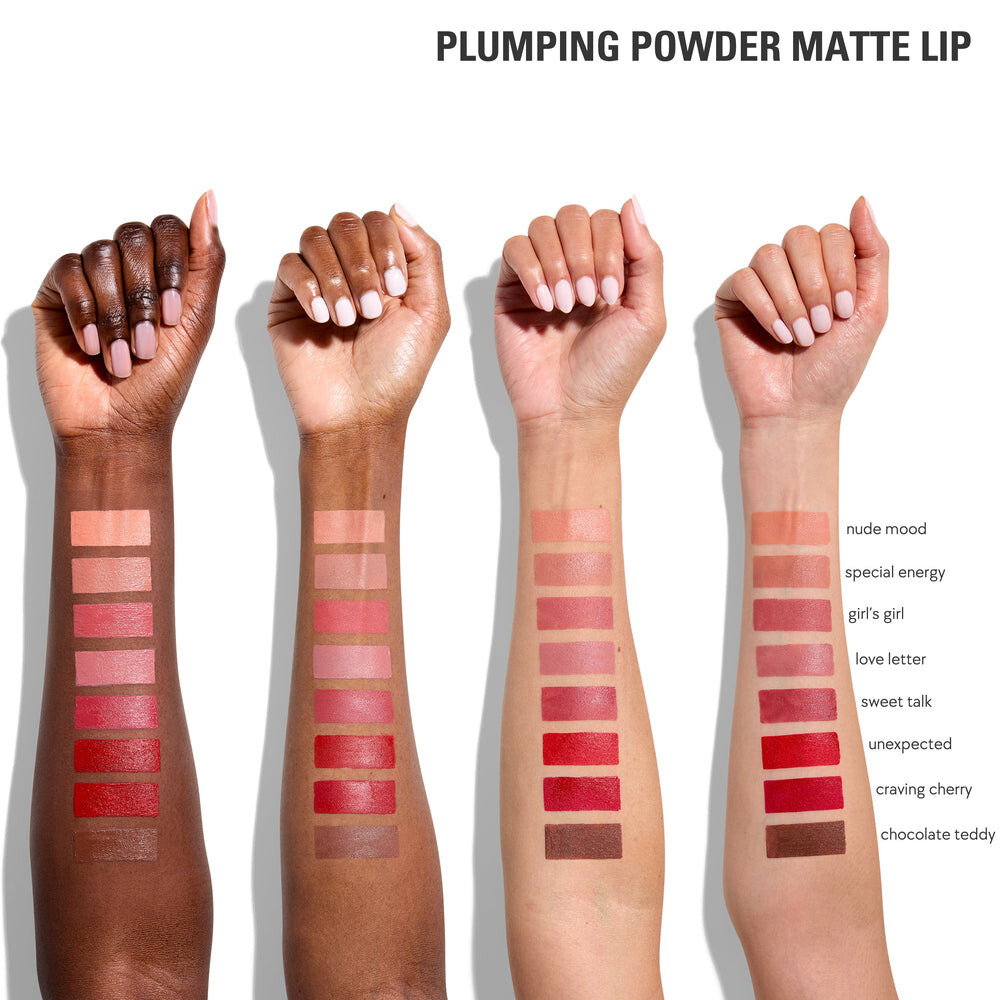 Набор Kylie Cosmetics Plumping Powder Matte Lip & Lip Liner Duo, warm brown/iced latte — фото 3