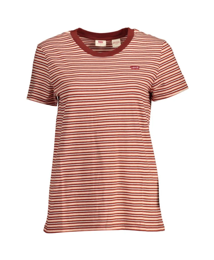 

Красная хлопковая футболка Levi'S, красный