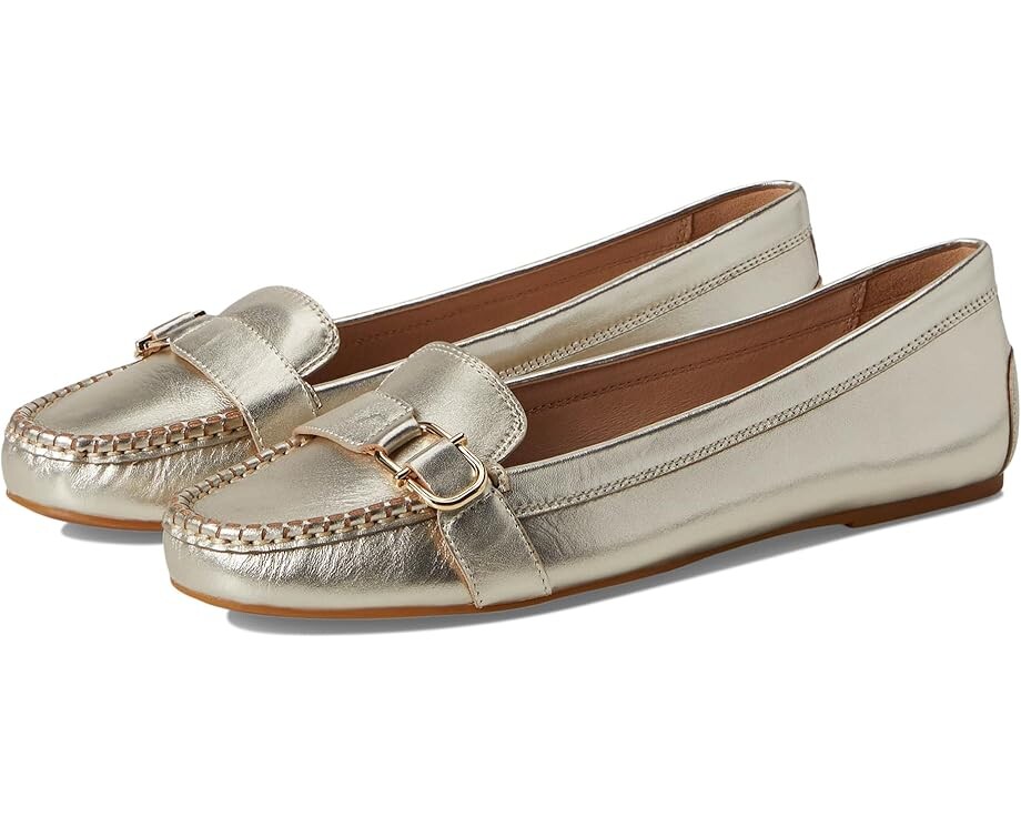 Туфли на плоской подошве Jack Rogers Hanover Hardware Moccassin - Leather, цвет Platinum