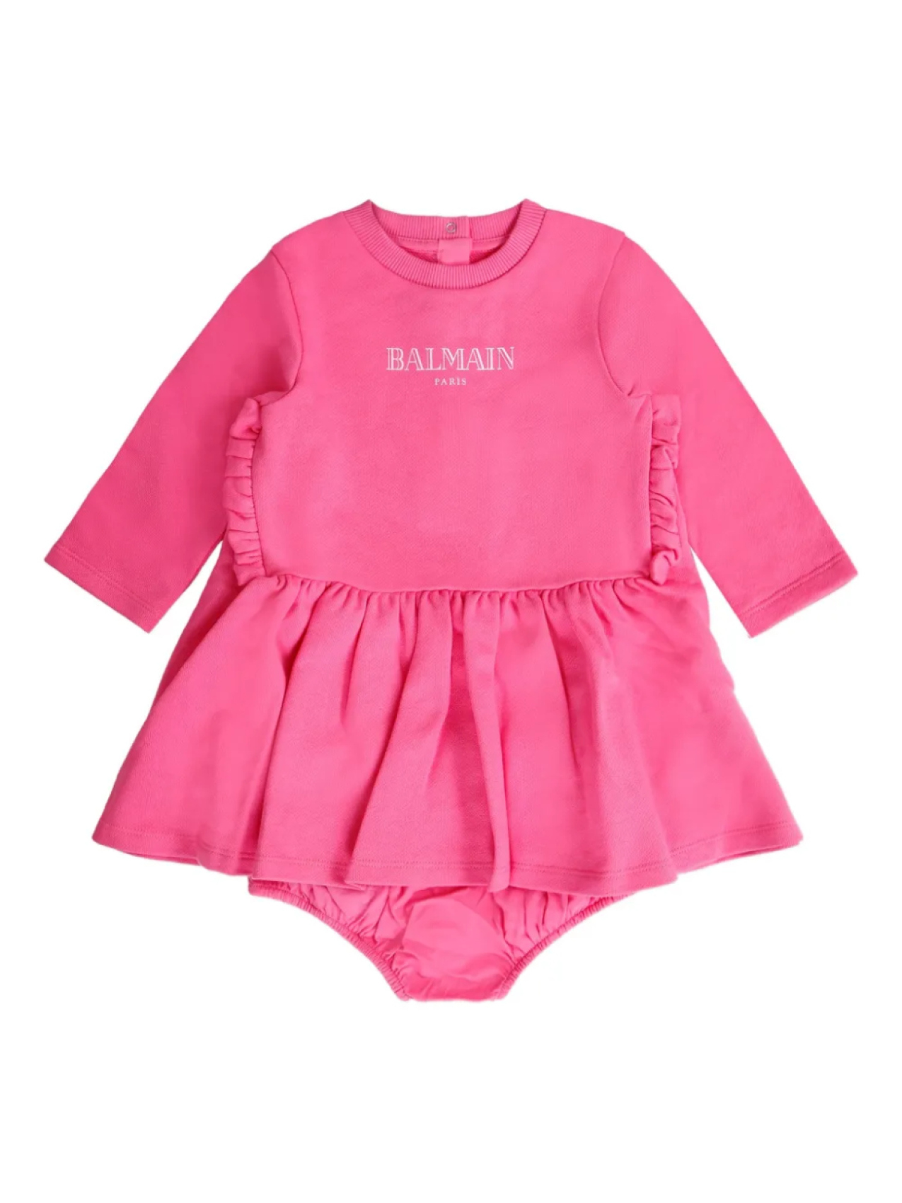 

Платье с логотипом Balmain Kids, розовый