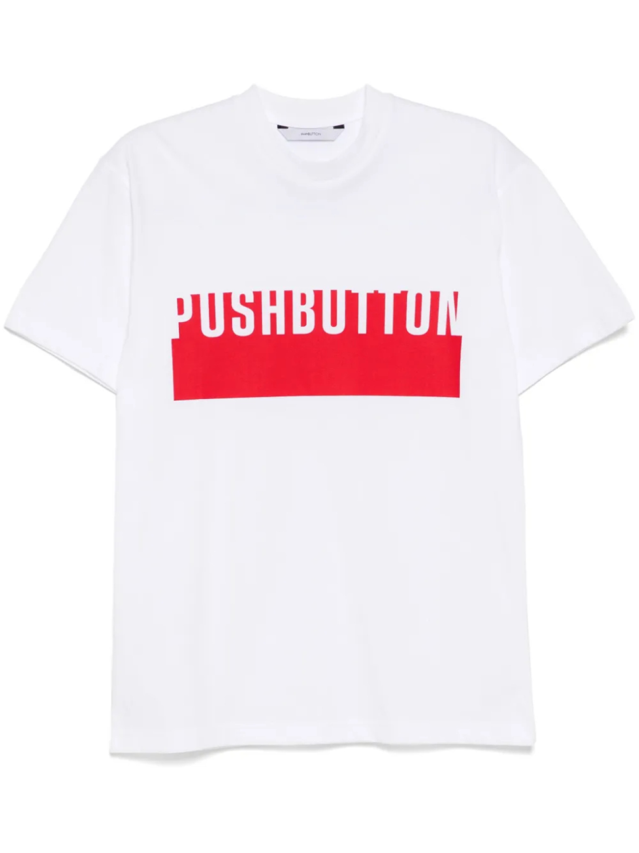 

Футболка с логотипом pushBUTTON, белый