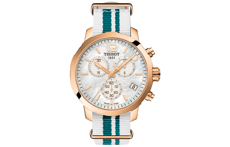 

TISSOT Time Jog Collection, кварцевый механизм, мужские часы, 42 мм, белый циферблат, корпус из нержавеющей стали, ремешок из холста, Позолоченный, TISSOT Time Jog Collection, кварцевый механизм, мужские часы, 42 мм, белый циферблат, корпус из нержавеющей
