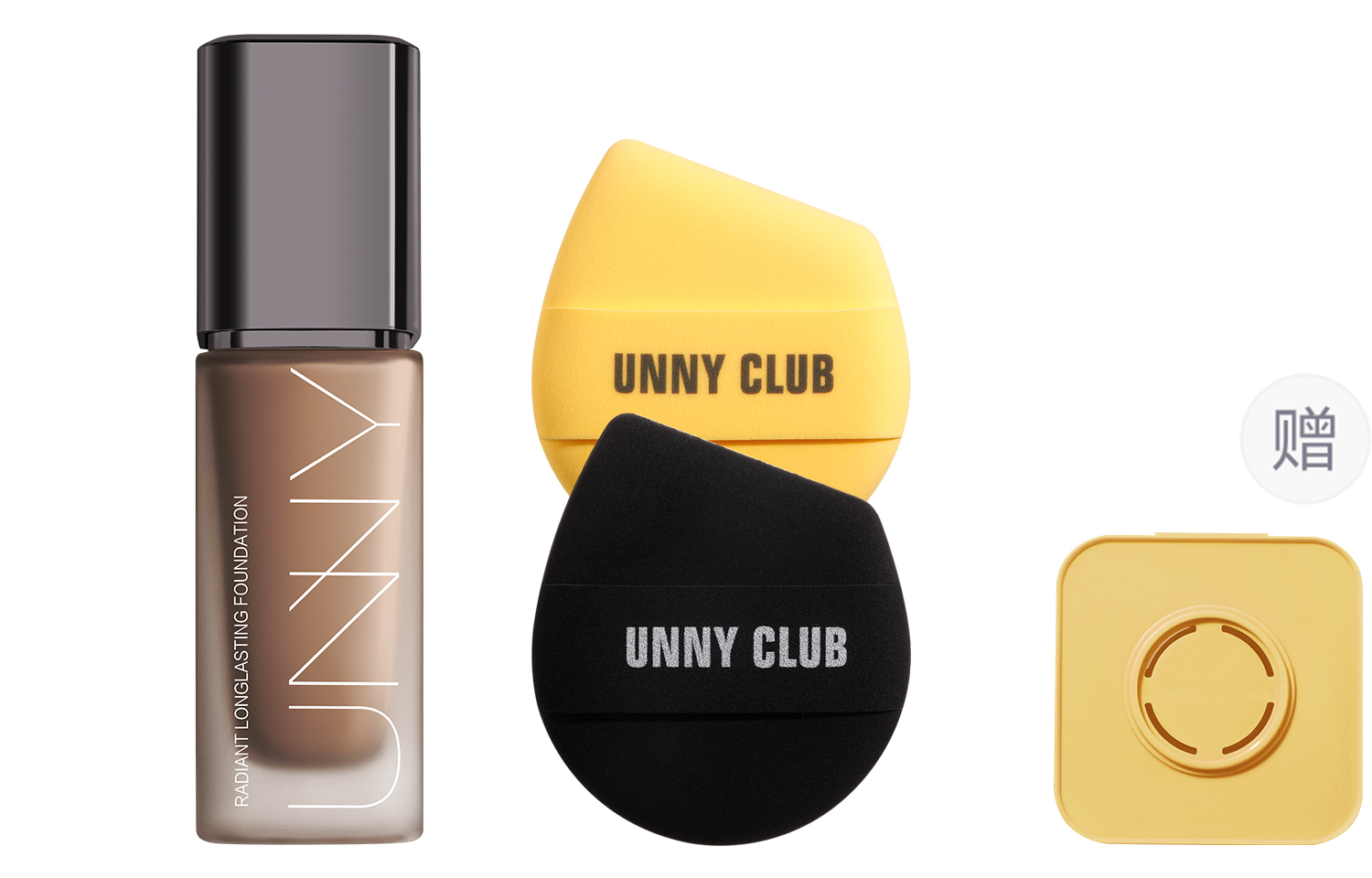 

UNNY CLUB Пудровая основа UNNY Yoox в наборе с естественным стойким кремовым матовым покрытием без переноса 30мл+2 шт/коробка