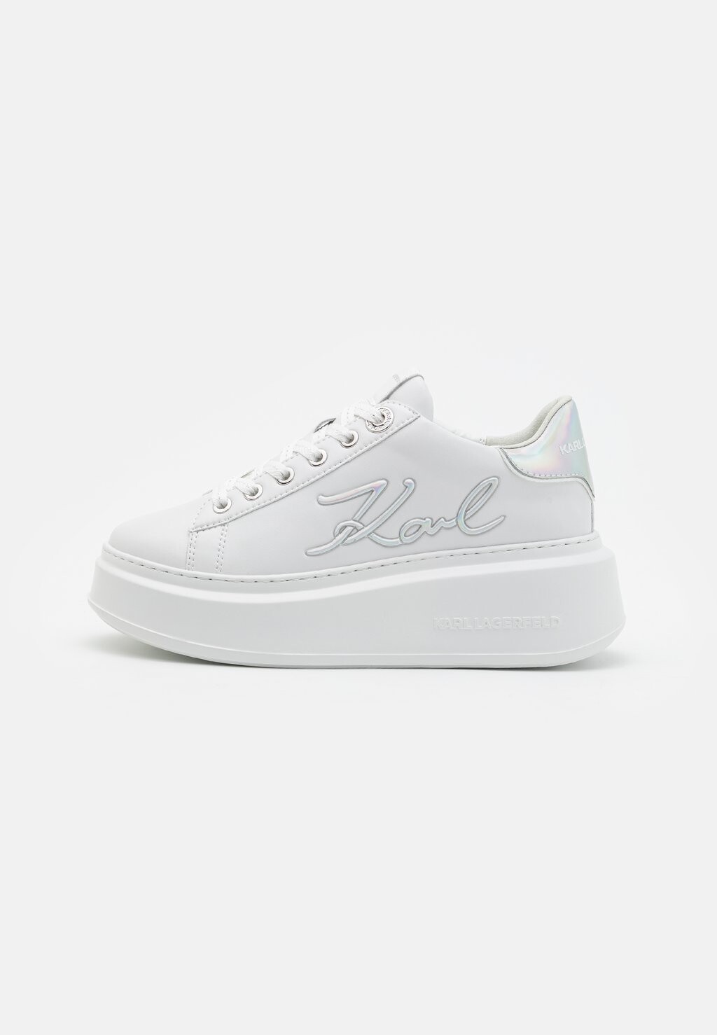 Кроссовки KARL LAGERFELD ANAKAPRI SIGNIA LACE, цвет white/silver