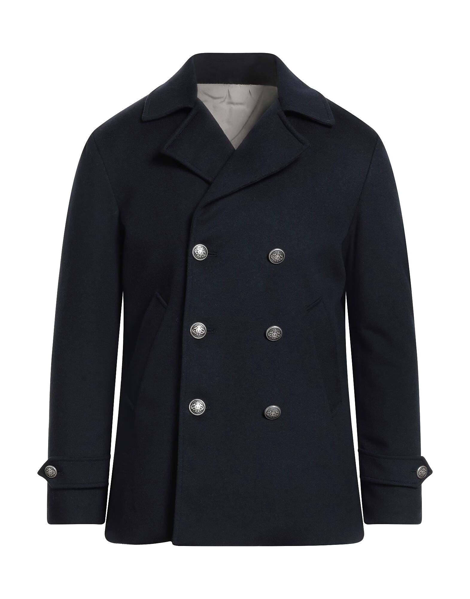 

Пальто Luigi Borrelli Napoli, полуночно-синий