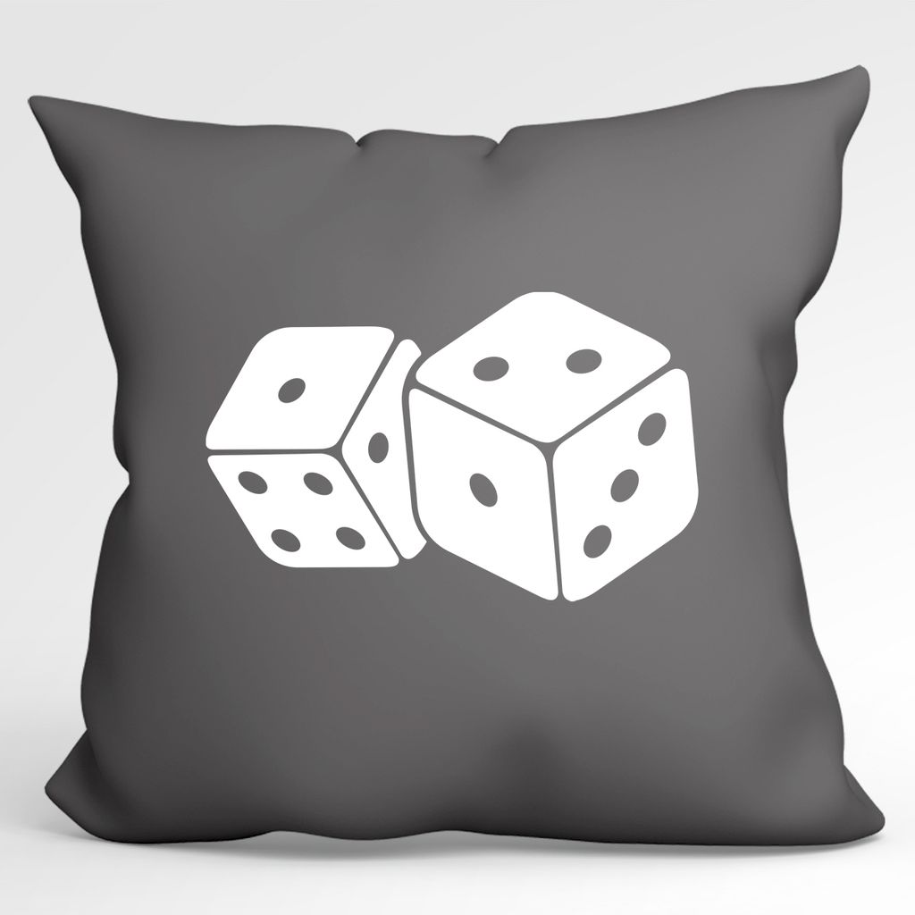 

Huuraa Cushion Cube Dice Декоративный чехол на подушку без наполнителя Размер 40 x 40 см Серый стальной с мотивом для всех поклонников Meiern Идея подарка для друзей и семьи Hellweg Druckerei