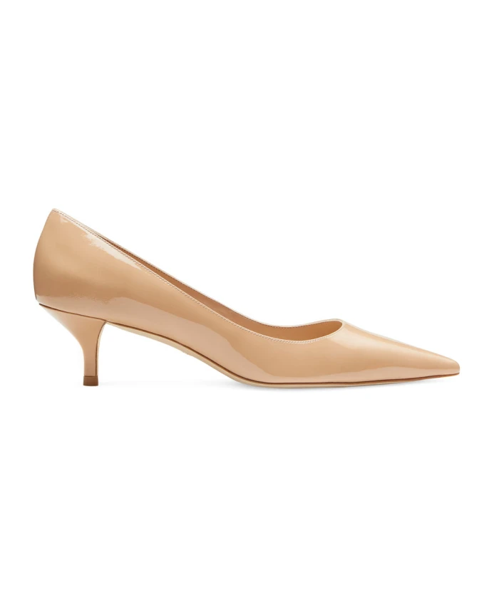 

Лаковые туфли лодочки «Kitten» Stuart Weitzman, бежевый