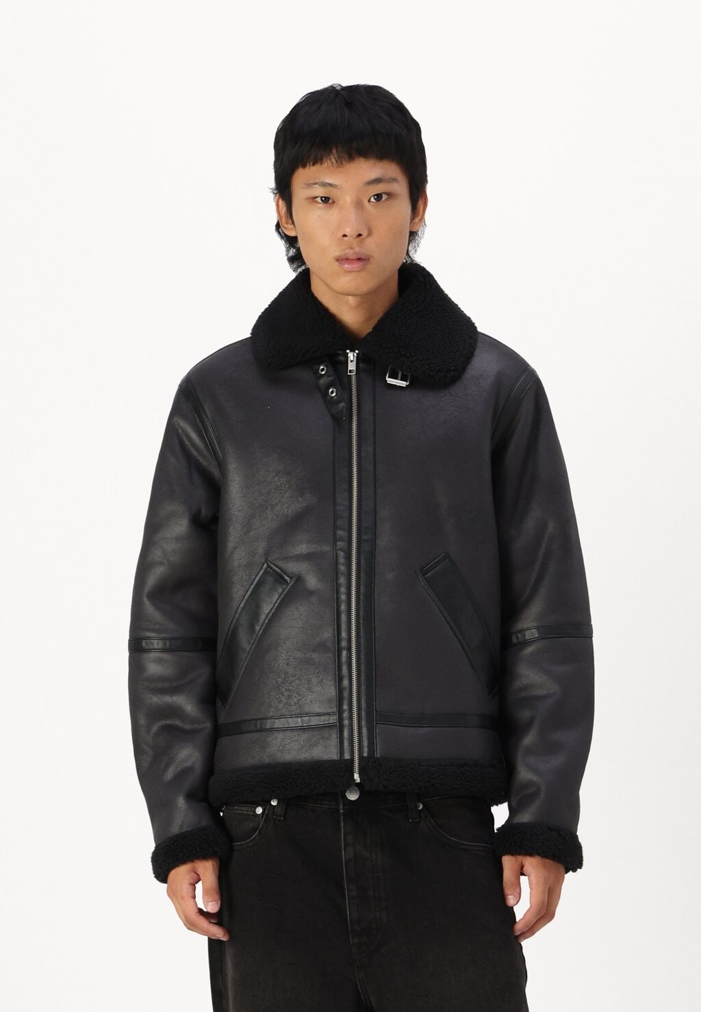 

Куртка из искусственной кожи JORCOLE AVIATOR JACKET Jack & Jones, черный