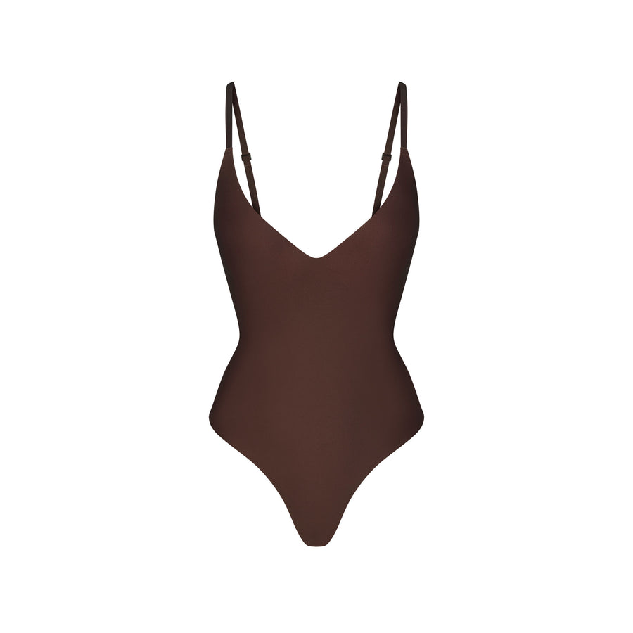 

Боди push-up thong SKIMS Skims Body, цвет Cocoa