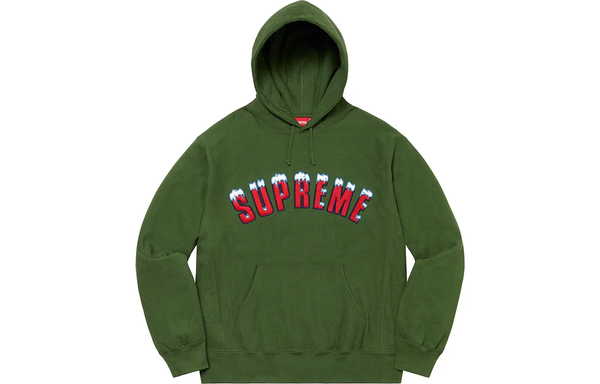 Толстовка с капюшоном Icy Arc Supreme, серый белый — фото 3