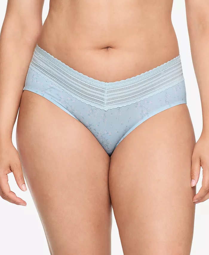 

Трусики-хипстеры Warners No Pinching, No Problems Dig-Free Comfort Waist с кружевом и микрофиброй 5609J Warner's, белый