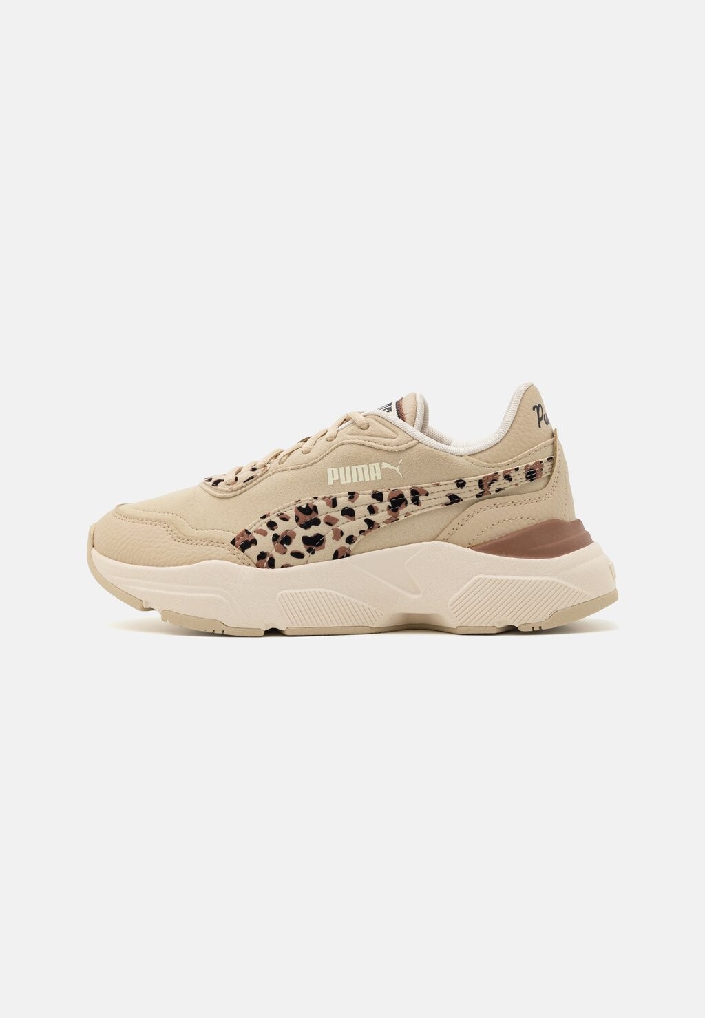 Низкие кроссовки Cassia Rose I Am The Drama Puma, цвет sugared almond/black/brown mushroom